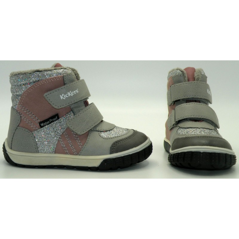 KICKERS 585575-10 GRIS GLITTER ROSE